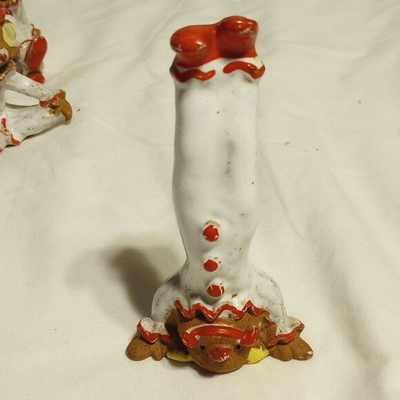 Vintage Set of Six Napcoware Clay Clown Figurines - Picture 12 of 16